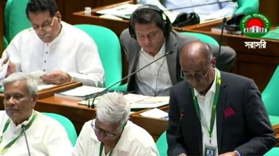 জাতীয় সংসদের অধিবেশনে কথা বলছেন আইনমন্ত্রী মো. আসাদুজ্জামান। ছবি: সংগৃহীত