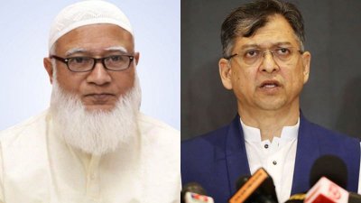 বিরোধীদলীয় নেতা ডা. শফিকুর রহমান ও  স্বরাষ্ট্রমন্ত্রী সালাহ উদ্দিন আহমদ