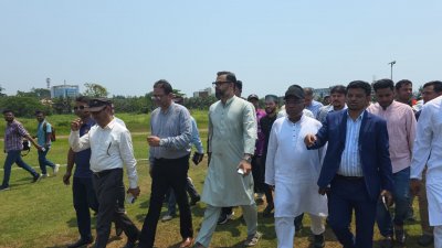 কক্সবাজারে স্টেডিয়াম এলাকা পরিদর্শন করেন যুব ও ক্রীড়া প্রতিমন্ত্রী আমিনুল হক