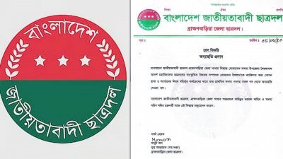 কসবা উপজেলার সৈয়দাবাদ সরকারি আদর্শ মহাবিদ্যালয় শাখা ছাত্রদলের সাংস্কৃতিক বিষয়ক সম্পাদক রেদোয়ান ইসলামকে সংগঠন থেকে অব্যাহতি