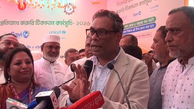 গাজীপুরে হামের টিকাদান কর্মসূচির উদ্বোধন অনুষ্ঠানে বক্তব্য দেন স্বাস্থ্য প্রতিমন্ত্রী