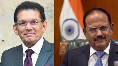 পররাষ্ট্রমন্ত্রী ড. খলিলুর রহমান ও ভারতের জাতীয় নিরাপত্তা উপদেষ্টা অজিত দোভাল