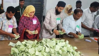 বগুড়া ও শেরপুরে ভোট শেষে চলছে গণনা
