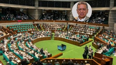 সংসদে কথা বলেন অর্থমন্ত্রী আমির খসরু মাহমুদ চৌধুরী
