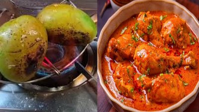 দারুণ স্বাদের আম পোড়া মুরগি