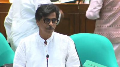জাতীয় সংসদের অধিবেশনে কথা বলছেন কৃষিমন্ত্রী মোহাম্মদ আমিন উর রশিদ। ছবি: সংগৃহীত
