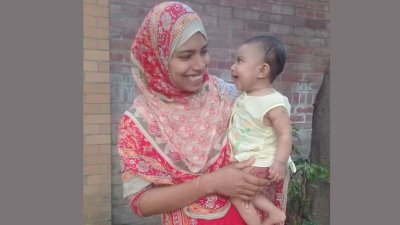 মায়ের কোলে শিশু জান্নাত