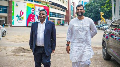 সাবেক অধিনায়ক আমিনুল ইসলাম বুলবুল ও বিসিবি সভাপতি তামিম ইকবাল