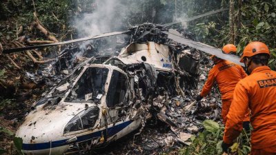 হেলিকপ্টারে থাকা ছয়জন যাত্রী এবং দুজন ক্রু সদস্যের সবাই মারা গেছেন। ছবি: অ্যারাইজ নিউজ