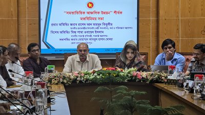 ফরিদপুর জেলা প্রশাসনের সম্মেলন কক্ষে এক মতবিনিময় সভায় বক্তব্য দেন রাশেদ আল মাহমুদ তিতুমীর