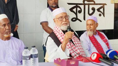 ঐতিহাসিক মুজিবনগর দিবস উদযাপন উপলক্ষে আয়োজিত সভায় প্রধান অতিথি বঙ্গবীর কাদের সিদ্দিকী বীরউত্তম