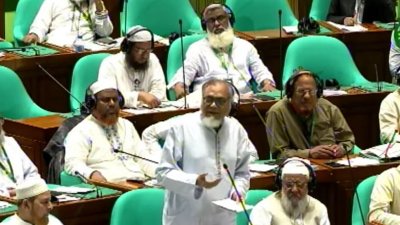 জাতীয় সংসদের অধিবেশনে কথা বলছেন জামায়াতের সংসদ সদস্য সাইফুল আলম মিলন। ছবি: সংগৃহীত