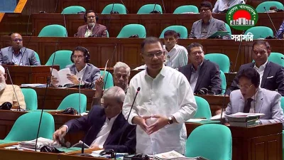 সংসদে কথা বলছেন প্রধানমন্ত্রী তারেক রহমান
