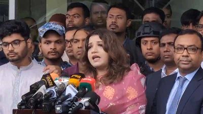 কথা বলছেন পররাষ্ট্র প্রতিমন্ত্রী শামা ওবায়েদ