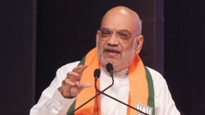 কলকাতায় অমিত শাহ। ছবি: ইন্ডিয়া টুডে