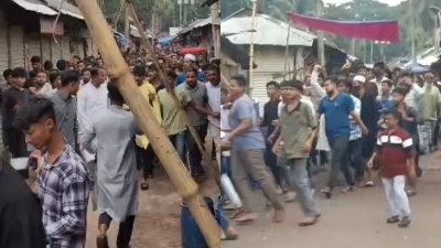 নোয়াখালীর সদর উপজেলায় ছাত্রলীগের মিছিল