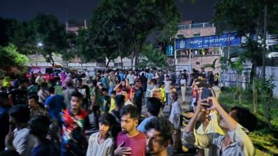 নারায়ণগঞ্জ বন্দর থানা ঘেরাও