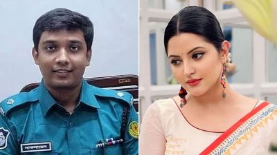 এডিসি সাকলায়েন ও পরীমণি (ফাইল ছবি)