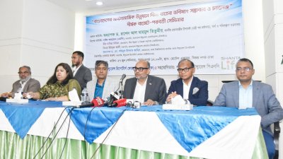 সেমিনারে প্রধান অতিথির বক্তব্য রাখেন অর্থ ও পরিকল্পনা মন্ত্রণালয়ের উপদেষ্টা অধ্যাপক ড. রাশেদ আল মাহমুদ তিতুমীর। ছবি: বাংলা ট্রিবিউন
