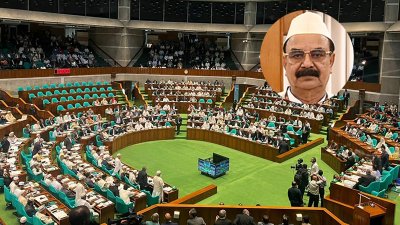 সংসদে কথা বলেন গয়েশ্বর চন্দ্র রায়