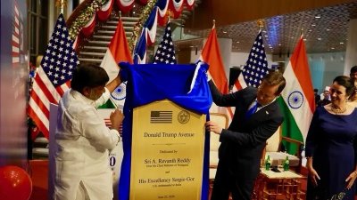 ভারতের হায়দরাবাদে নিজের নামে একটি সড়কের নামকরণের পর দেশটিকে ধন্যবাদ জানিয়েছেন মার্কিন প্রেসিডেন্ট ডোনাল্ড ট্রাম্প। ছবি: ট্রুথ সোশ্যাল