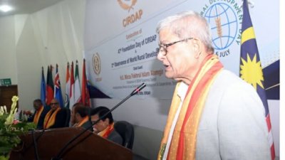 বক্তব্য রাখছেন এলজিআরডি মন্ত্রী ও বিএনপি মহাসচিব মির্জা ফখরুল ইসলাম আলমগীর