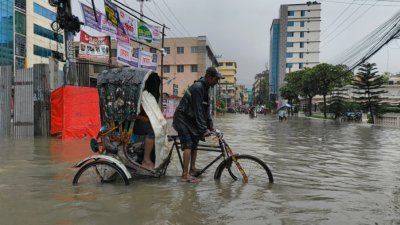 জলাবদ্ধ চট্টগ্রাম নগরীর একটি এলাকা