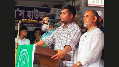 দেশ গড়তে জুলাই পদযাত্রা কর্মসূচির অংশ হিসেবে যশোরের অভয়নগরে অনুষ্ঠিত পথসভা