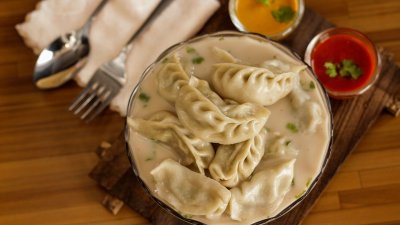 ক্রিমি স্বাদের মালাই মোমো (সংগৃহীত ছবি)।