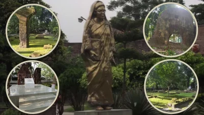 বেগম রোকেয়ার স্মৃতি ঘেরা পায়রাবন্দ। ছবি: বাংলা ট্রিবিউন কোলাজ।