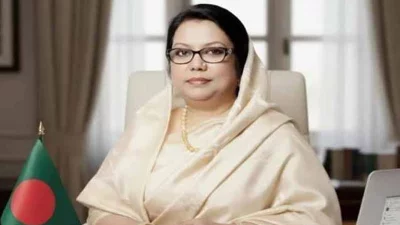 বেসামরিক বিমান পরিবহন ও পর্যটনমন্ত্রী আফরোজা খানম
