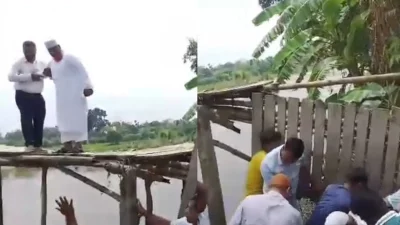 সাঁকো ভেঙে জামায়াতের নেতাকর্মীরা পড়লেও অক্ষত ছিলেন এমপি