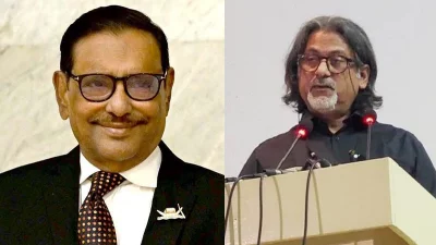 ওবায়দুল কাদের ও শেখ ফজলে শামস পরশ