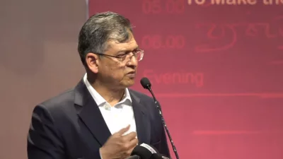 অনুষ্ঠানে বক্তব্য দিচ্ছেন স্বরাষ্ট্রমন্ত্রী সালাহউদ্দিন আহমদ