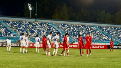 বাংলাদেশ-উজবেকিস্তানের ম্যাচের দৃশ্য