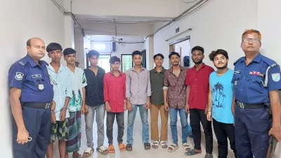 গ্রেফতার হওয়া ও থানা হাজত থেকে ভিডিও ধারণ করা আসামিরা