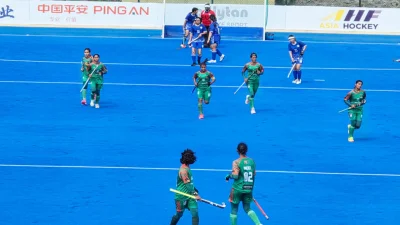 এশিয়া কাপ অনূর্ধ্ব ২০ হকিতে চাইনিজ তাইপেকে ৭ গোলে উড়িয়ে দিয়েছে বাংলাদেশ (ছবি: সংগৃহীত)