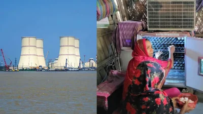 নদীর ওপারেই দেশের অন্যতম বড় তাপবিদ্যুৎকেন্দ্র, এপারের লোকজন বিদ্যুৎ পাচ্ছেন না