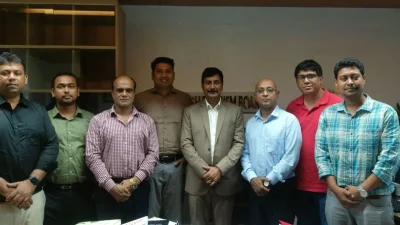 ট্যুরিজম বোর্ডের প্রধান নির্বাহী কর্মকর্তা ব্যারিস্টার মুতাসিম বিল্লাহ ফারুকীর সতবিনিময় করেন এভিয়েশন অ্যান্ড ট্যুরিজম জার্নালিস্টস ফোরাম অব বাংলাদেশের সদস্যরা