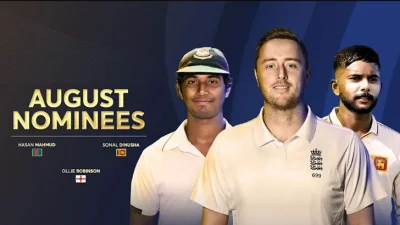 আইসিসির মাসসেরার লড়াইয়ে বাংলাদেশের হাসান।