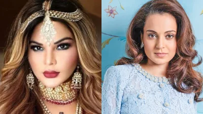 রাখি সাওয়ান্ত ও কঙ্গনা রানাউত (কোলাজ)