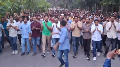 ঢাবি ক্যাম্পাসে ছাত্রদলের বিক্ষোভ