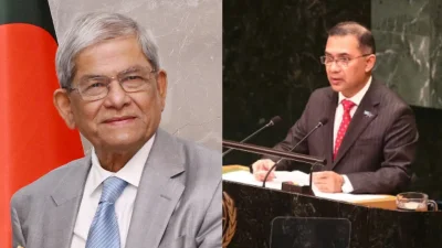 রাষ্ট্রপতি মির্জা ফখরুল ইসলাম আলমগীর ও প্রধানমন্ত্রী তারেক রহমান