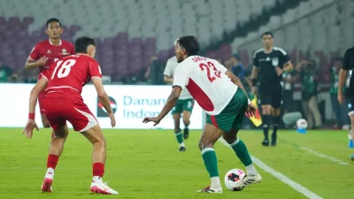 ম্যাচের একটি মুহূর্ত।