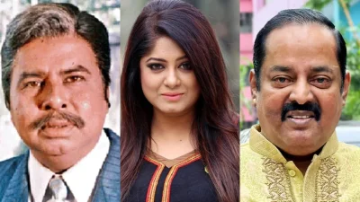 মিজু আহমেদ, মৌসুমী ও ডিপজল। ছবি: সংগৃহীত