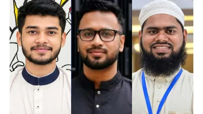 জুলাই ওয়ারিয়র্স অ্যালায়েন্সের সভাপতি মো. সালমান হোসেন, সাধারণ সম্পাদক হাসিবুল হাসান জিসান ও সাংগঠনিক সম্পাদক মুস্তাইন বিল্লাহ হাবিবী