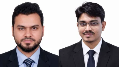 সভাপতি মো. শরীফুল ইসলাম (বামে), সাধারণ সম্পাদক শাহনূর কিবরিয়া (ডানে) 