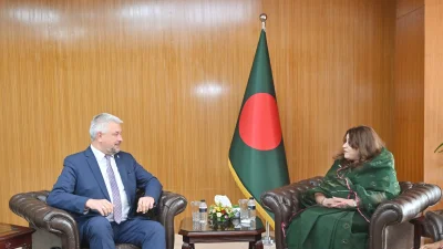 পররাষ্ট্র প্রতিমন্ত্রী শামা ওবায়েদ ইসলামের সঙ্গে বৈঠকে লিথুয়ানিয়ার পররাষ্ট্রবিষয়ক উপমন্ত্রী ভিদমন্তস ভারবিকাস