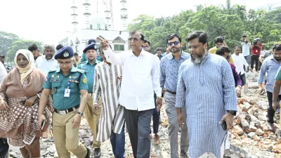 ঢাকা দক্ষিণের উন্নয়নমূলক কার্যক্রম পরিদর্শনে ডিএসসিসি প্রশাসক বীর মুক্তিযোদ্ধা মো. আবদুস সালাম
