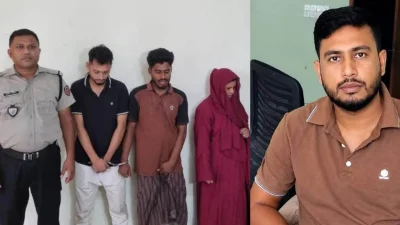 বরিশাল সদর উপজেলার রায়পাশা-কড়াপুর ইউনিয়নের পাঁচগাঁও গ্রামের একটি টিনশেড বাসায় মাদকের আসরে অভিযান চালিয়ে এক পুলিশ কর্মকর্তাসহ চার জনকে আটক করেছে মাদকদ্রব্য নিয়ন্ত্রণ অধিদফতর
